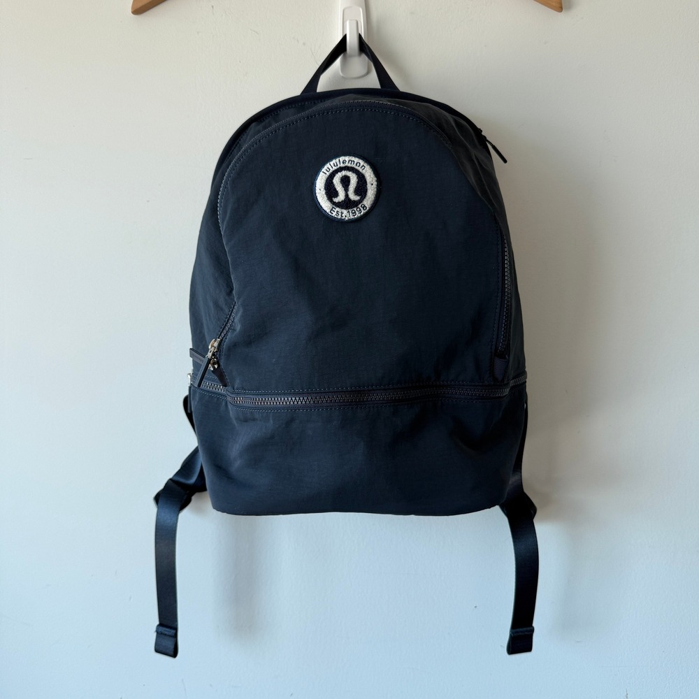 Lululemon City Adventurer Backpack Navy Blue Recycled Nylon Gym Travel Bag